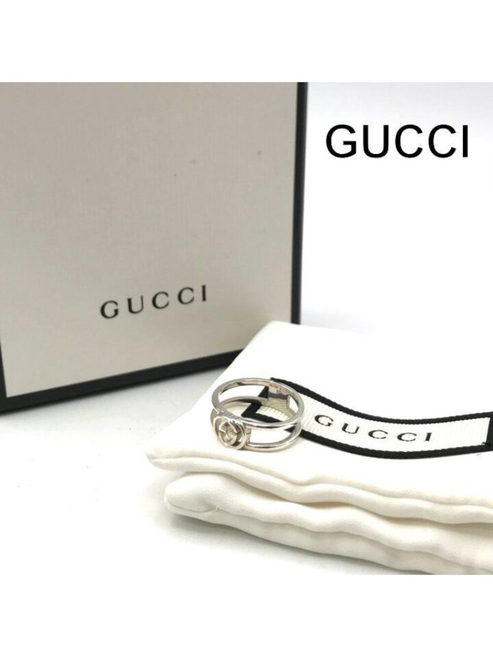 Gucci Interlocking G Ring Silver